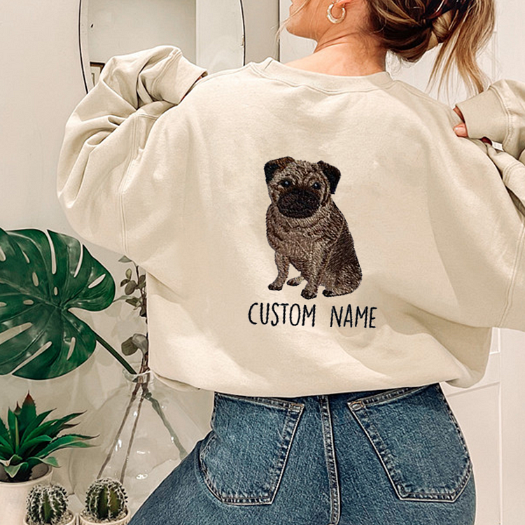 Camiseta e Moletom Personalizado com Foto e Nome | Bordado com seu Animal de Estimação