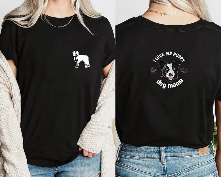 Camiseta e Moletom Dog Mama com Estampa do Seu Pet | Frente e Verso Personalizado
