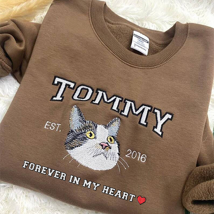 Camiseta e Moletom Personalizado In My Dog Mom Era | Nome e Rosto do Pet Estilo College