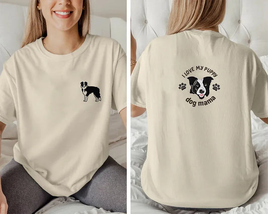 Camiseta e Moletom Dog Mama com Estampa do Seu Pet | Frente e Verso Personalizado