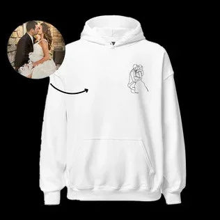 Moletom Personalizado com Linha Contínua do seu Pet e Nome Bordado | Estilo Minimalista e Cheio de Amor