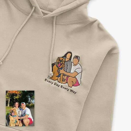 Moletom Personalizado com Bordado de Você e Seu Pet | Amor em Cada Detalhe