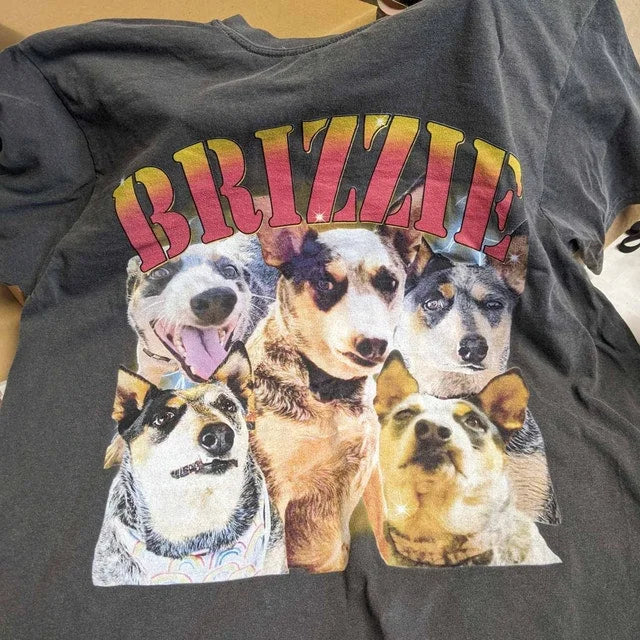 Camiseta Personalizada Rosie & Booster Estampa Retrô com Pets | Presente Divertido e Afetivo