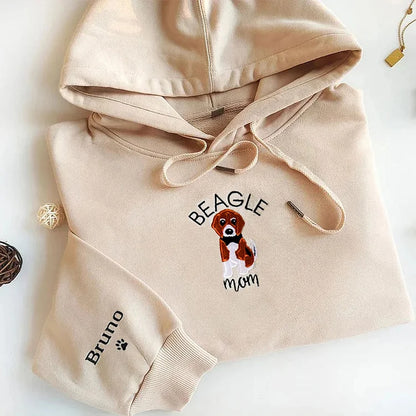 Moletom Com Estampa Personalizada | Bordado Exclusivo com Frase e Ilustração Personalizada do Seu Pet