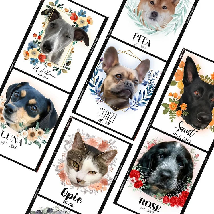Camiseta e Moletom Com Estampa Personalizada |  Com o Rosto do Seu Animal de Estimação