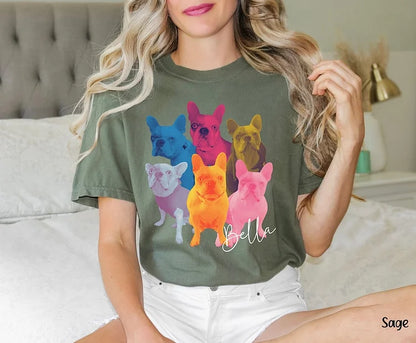 Camiseta Personalizada com Retrato de Animal de Estimação | Foto de Animal de Estimação Retrato de Cachorro Nostálgico