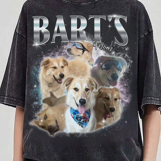 Camiseta Retrô Personalizada Estampa de Cães com Nome Maple | Estilo Vintage Canino