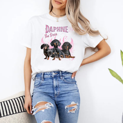 Camiseta Personalizada Retrô Vintage | Com a Foto do Seu Cachorro