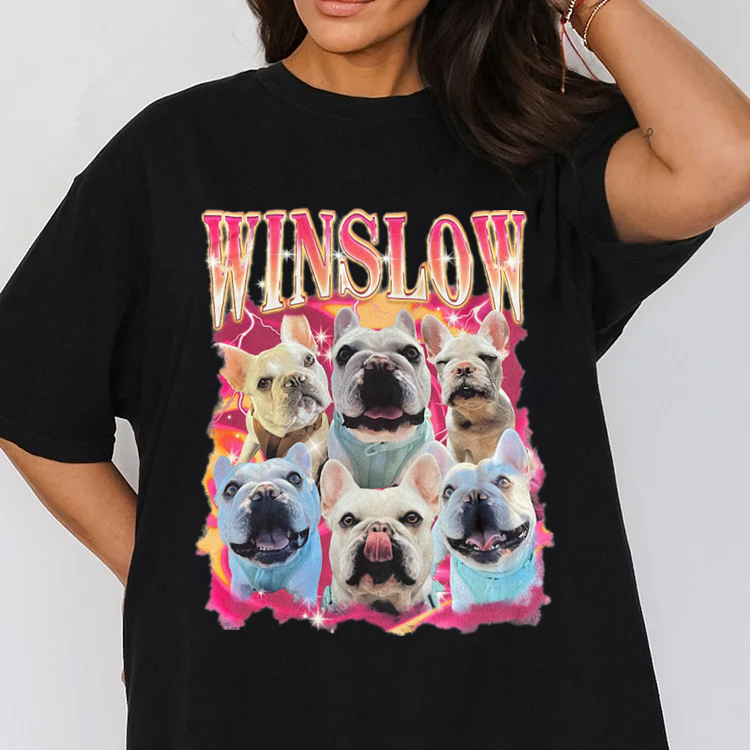 Camiseta Vintage Pirata dos Anos 90 | Rap Personalizada para Cachorro de Estimação