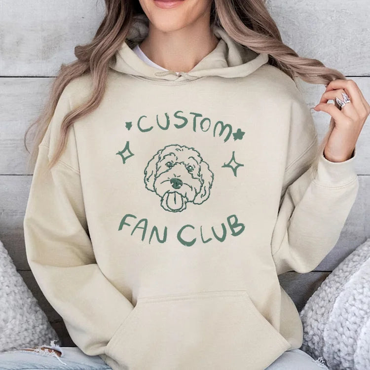 Camiseta e Moletom com Bordado do Retrato do Seu Animal de Estimação | Clube de Fãs do Meu Peludo