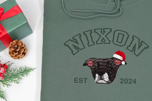 Camiseta e Moletom com Estampa personalizada | Com a Foto do Seu Pet Para esse Natal