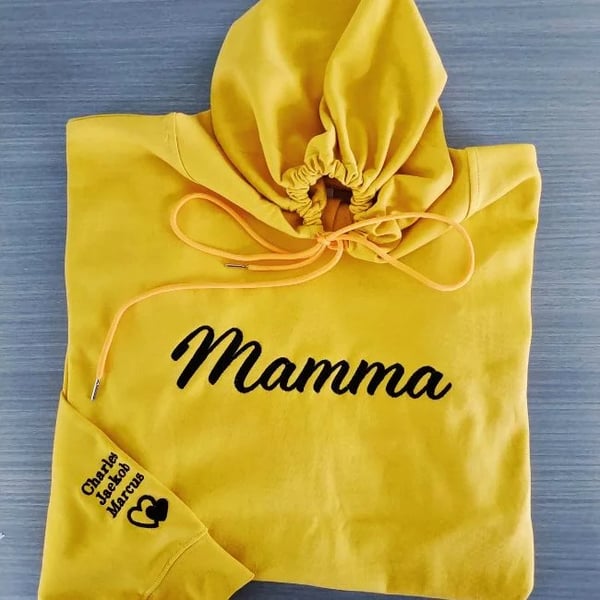 Moletom Personalizado "Mamma" com Nomes dos Filhos | Presente Perfeito para Mães