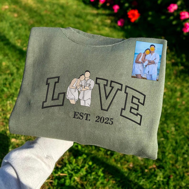 Casaco Love Personalizado com Foto | Amor em Traços Únicos