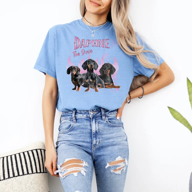 Camiseta Personalizada Retrô Vintage | Com a Foto do Seu Cachorro