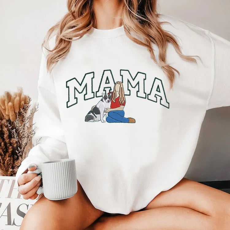 Camiseta e Moletom Personalizado Mama com Pet | Amor de Mãe em Cada Detalhe