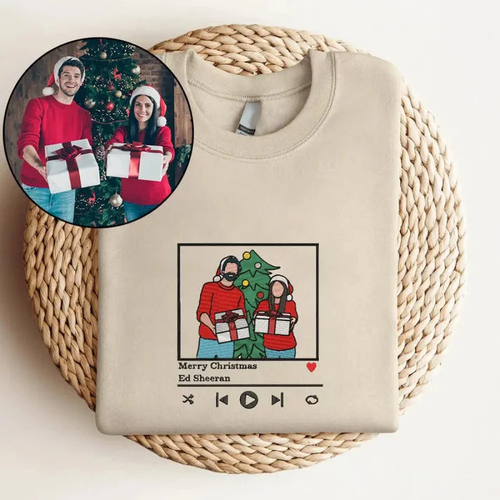 Casaco Personalizada com base em foto pessoal e música favorita