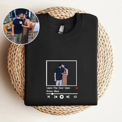 Casaco Personalizada com base em foto pessoal e música favorita