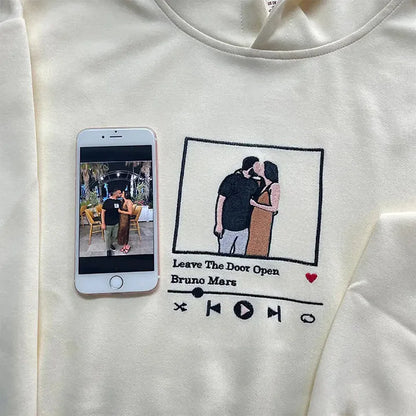 Casaco Personalizada com base em foto pessoal e música favorita
