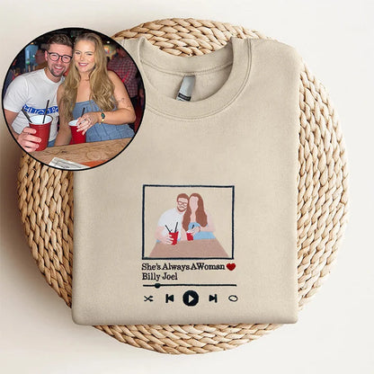 Casaco Personalizada com base em foto pessoal e música favorita