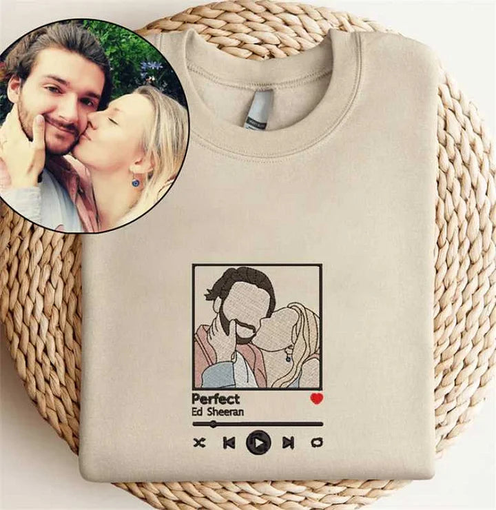 Casaco Personalizada com base em foto pessoal e música favorita