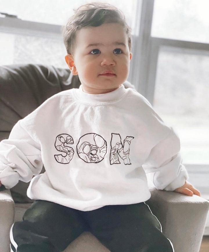 Casaco com foto bordada - Presentes para o papai