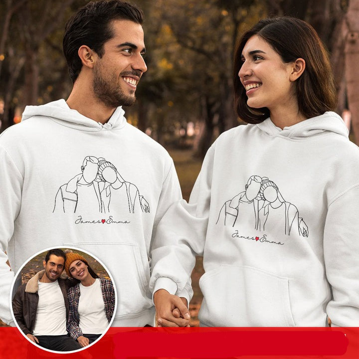 Arte Personalizada com o Desenho da Foto do Casal - Conexão Personalizada