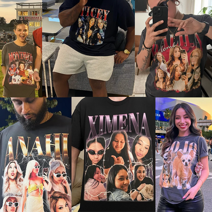 Camiseta vintage personalizada com Foto - Personalize Seu Look - Frete Grátis