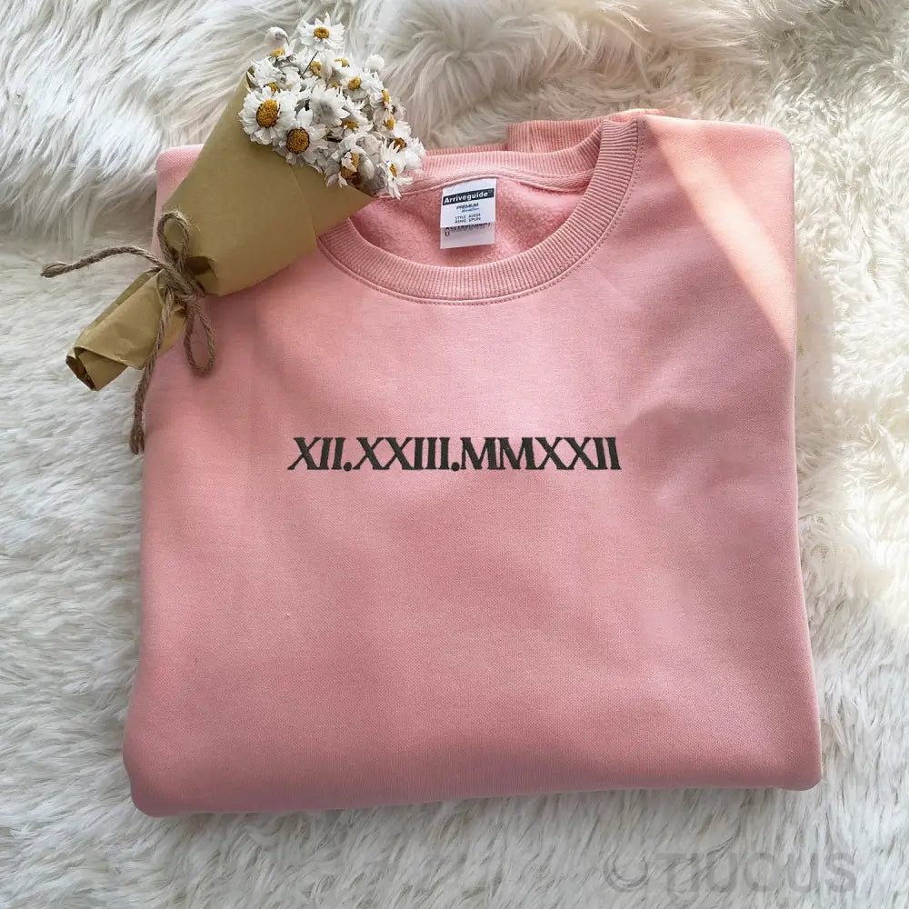 Camisa Personalizado com Iniciais e Numerais Romanos
