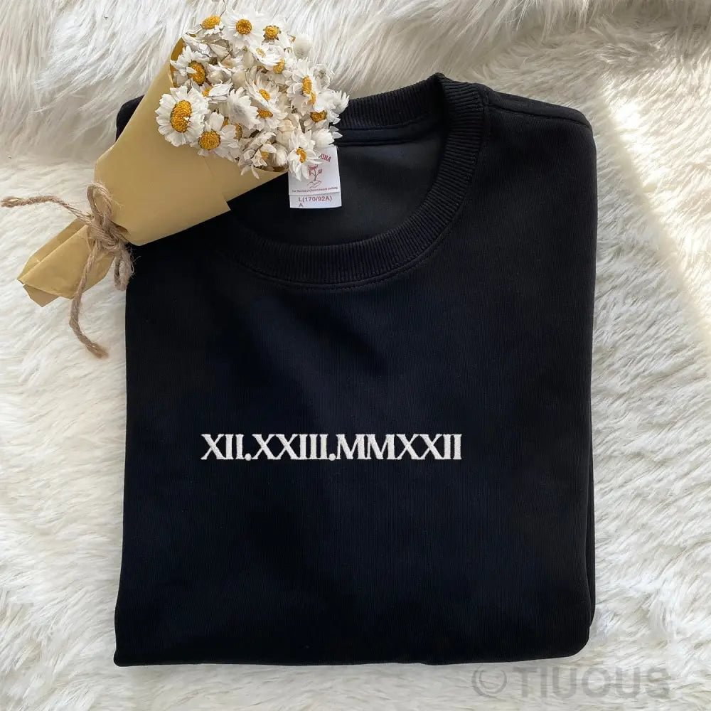 Camisa Personalizado com Iniciais e Numerais Romanos