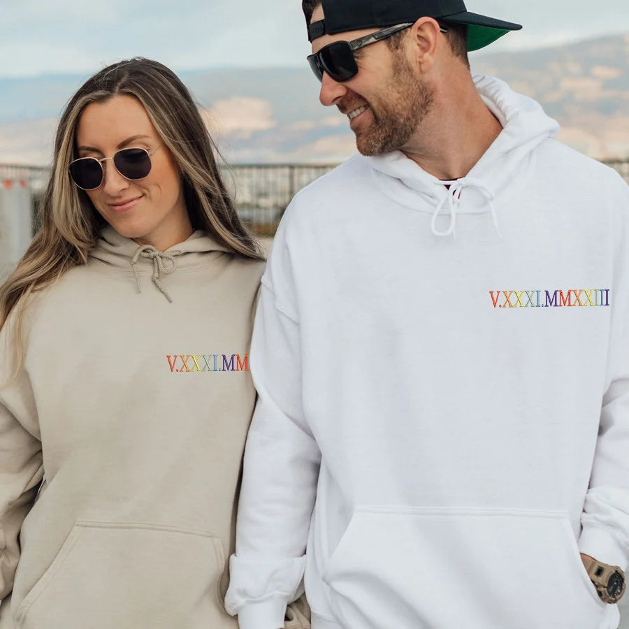Camisa Personalizado com a data de aniversário com batimento cardíaco, data e inicial