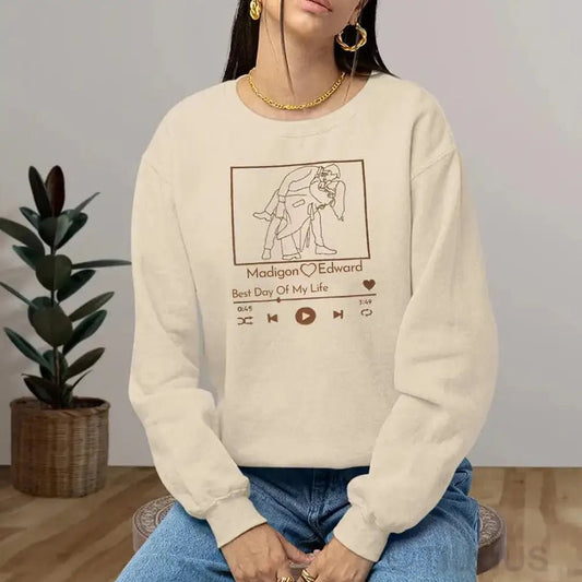 Casaco Personalizada com base em foto pessoal e música favorita