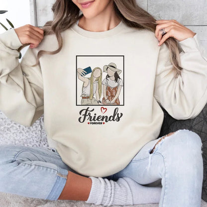 Camisa Best Friends Forever com o Desenho de um Retrato