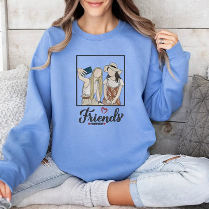 Camisa Best Friends Forever com o Desenho de um Retrato