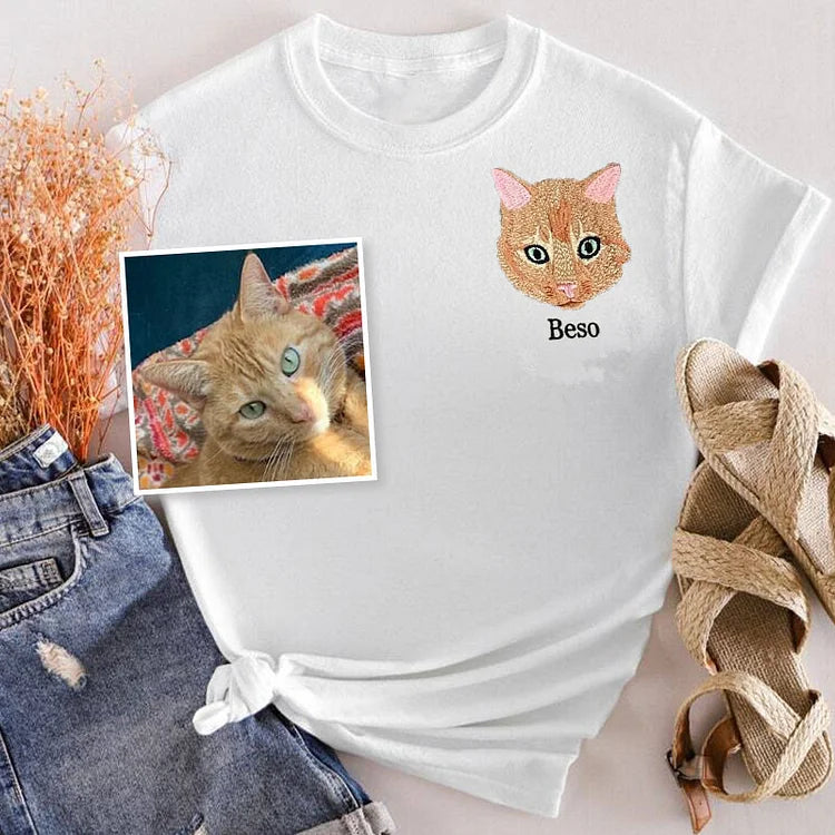 Moletom Personalizado com Bordado do Seu Cachorro e Gato | Leve Seu Pet no Peito