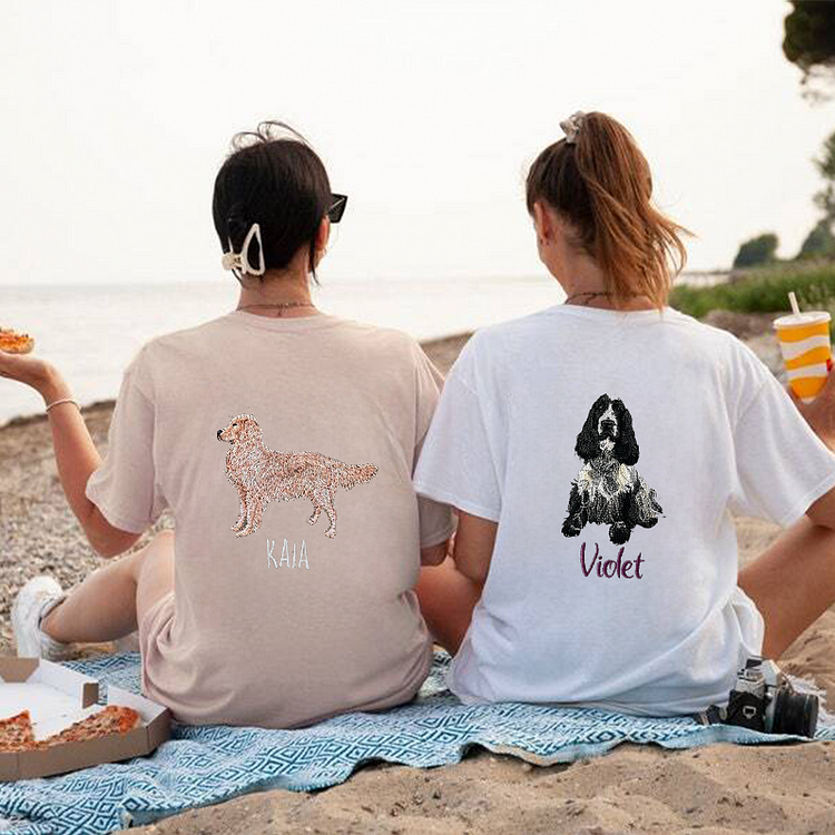 Camiseta e Moletom Personalizado com Foto e Nome | Bordado com seu Animal de Estimação