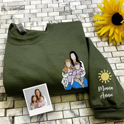 Casaco Personalizada com Fotos em Desenho para Maes