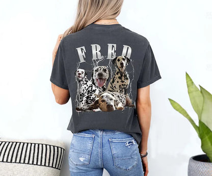 Camiseta Personalizada Fred com Estampa de Dálmatas | Seu Pet, Seu Estilo