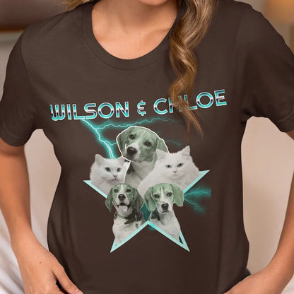 Camiseta Personalizada com Estampa de Cachorro | Modelo Estrela Canina com Nome