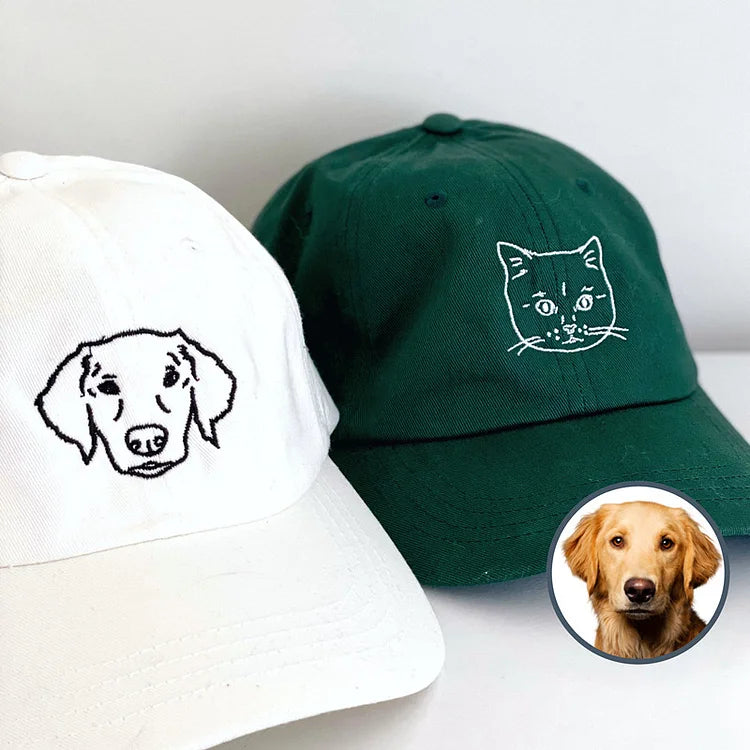 Boné Personalizado Pet Com Estilo | Com a  Foto do Seu Pet