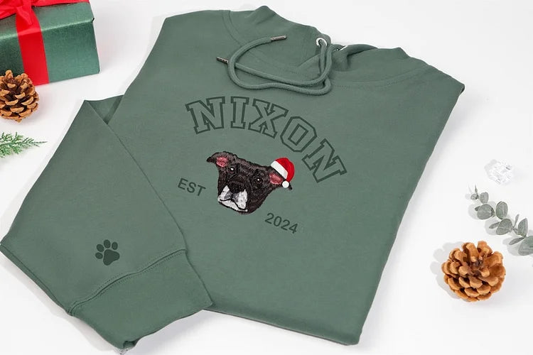Camiseta e Moletom com Estampa personalizada | Com a Foto do Seu Pet Para esse Natal