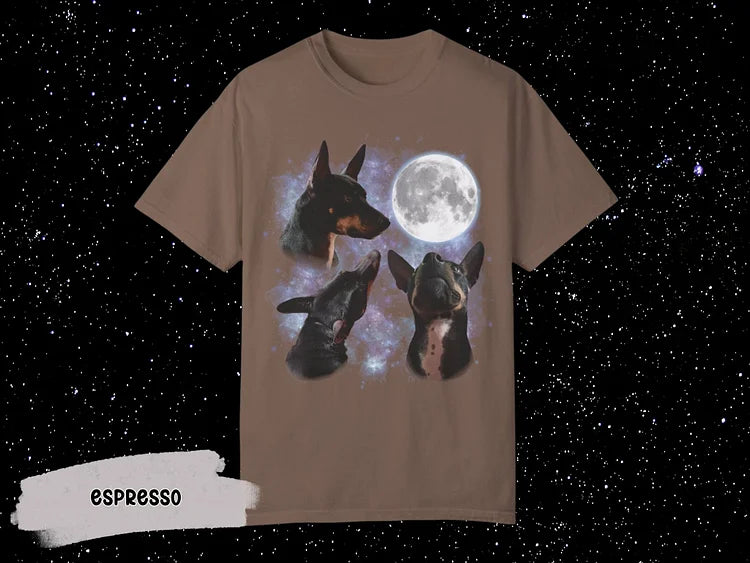Camiseta Vintage Estampa Personalizada | Gráfica com Retrato do seu Animal de Estimação Personalizado