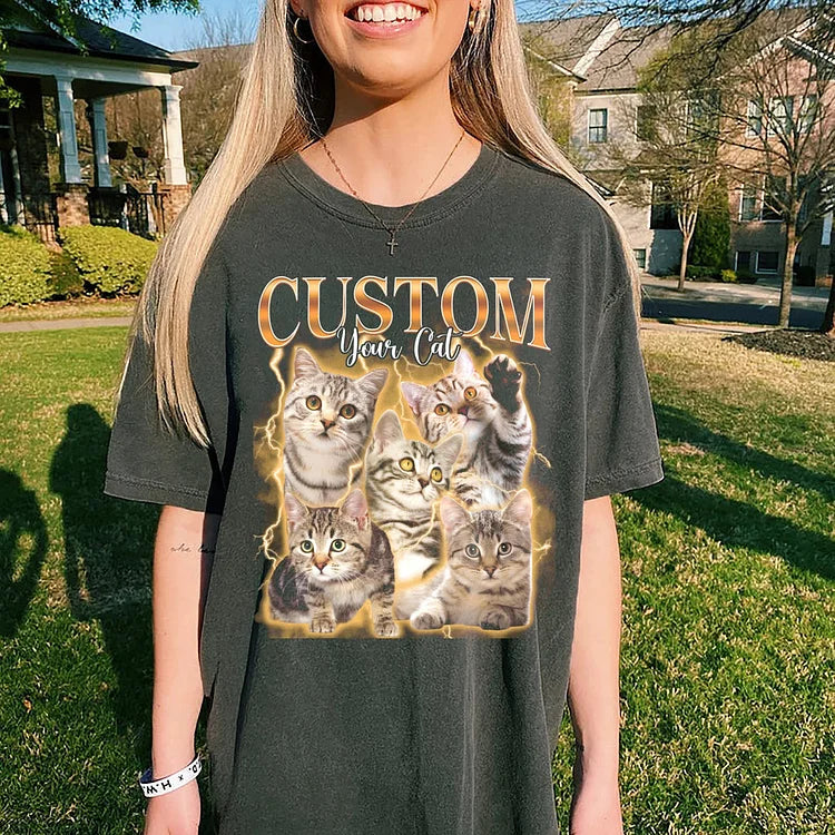 Camiseta Personalizada Rosie & Booster Estampa Retrô com Pets | Presente Divertido e Afetivo