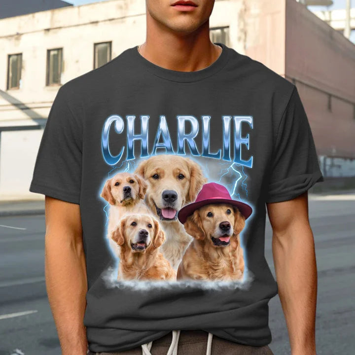 Camiseta Personalizada My Pets Estampa Retrô com Poodles | Amor Canino Vintage