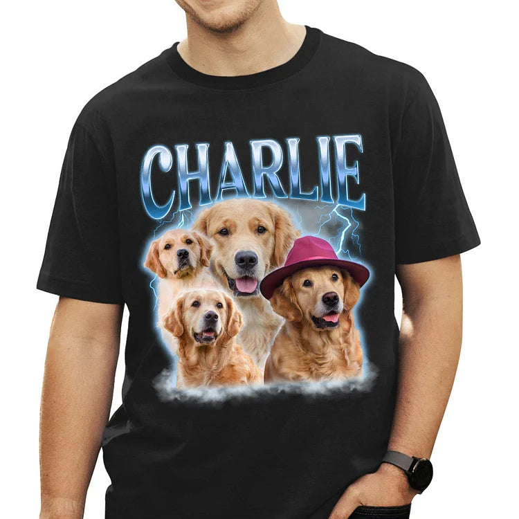Camiseta Personalizada My Pets Estampa Retrô com Poodles | Amor Canino Vintage